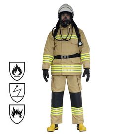 Vestito materiale del pompiere di Nomex, vestito a prova di fuoco impermeabile di colore della marina